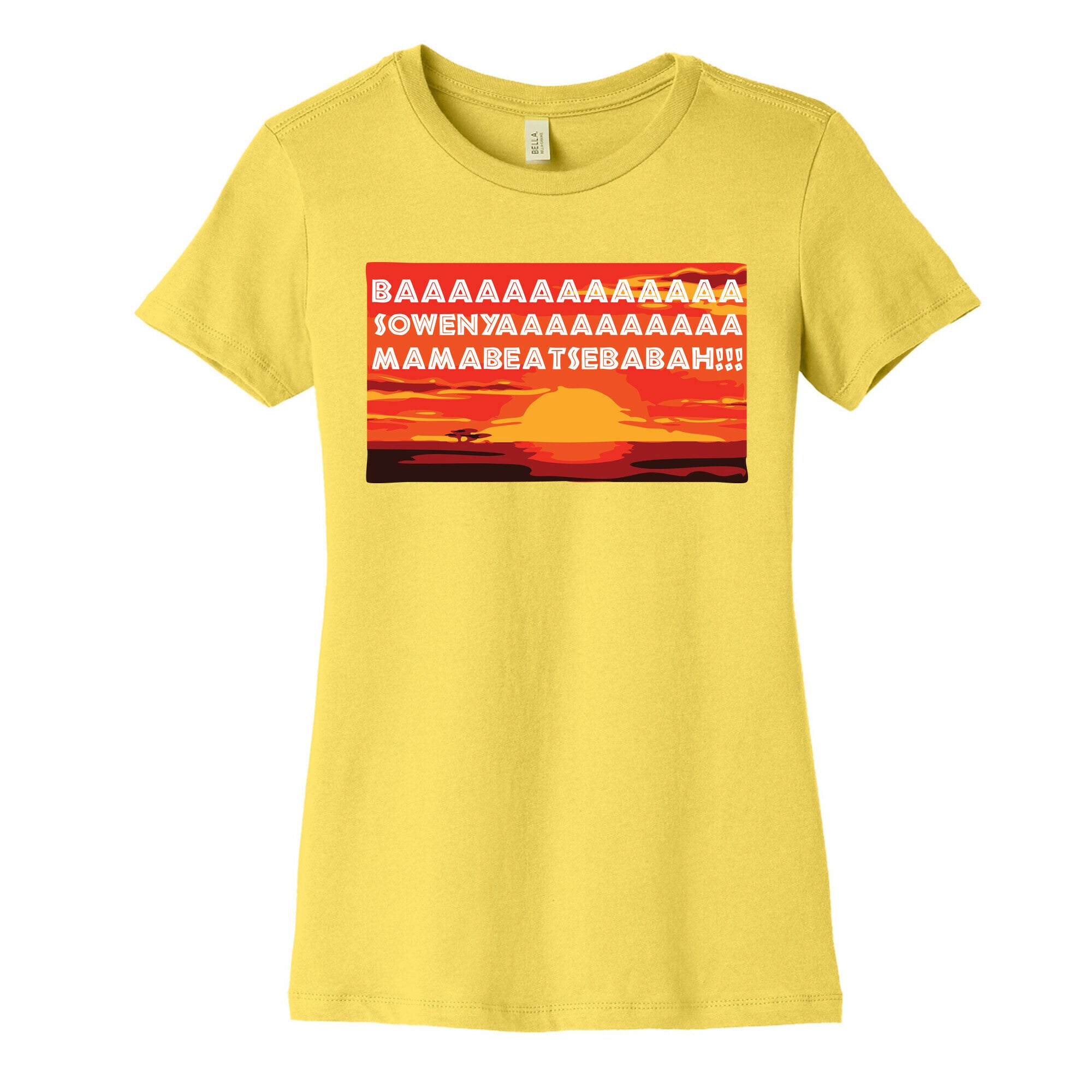 LION KING OPENING SONG (TANK) Women's Cotton Tee